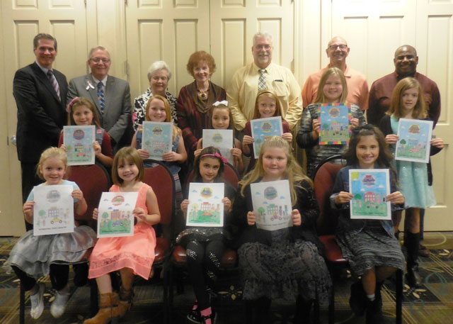Coloring contest winners